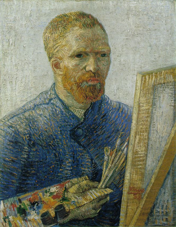 Vincent Van Gogh - Self-Portrait as an Artist, 1887-88 - Van Gogh Museum, Amsterdam