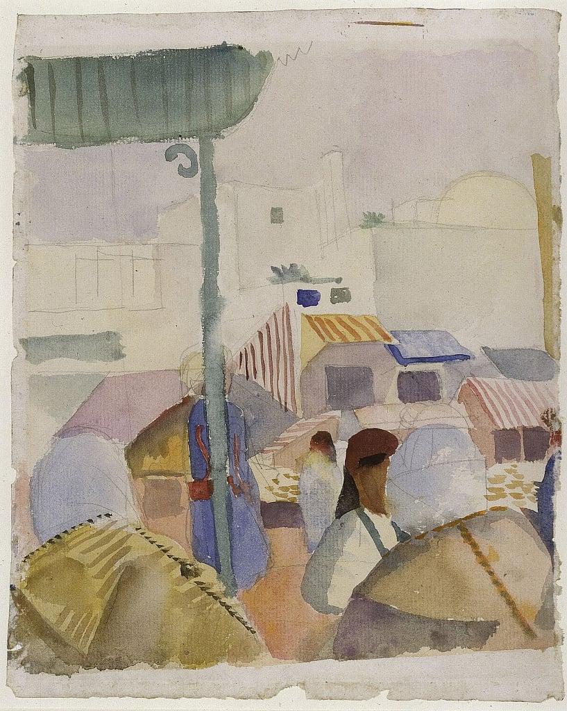 August_Macke_-_Market_in_Tunis_II_1914
